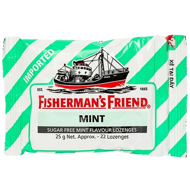 Kẹo Ngậm Con Tàu Fisherman's Friend Vị Bạc Hà – Giải pháp làm dịu cổ họng được nhiều người tin dùng