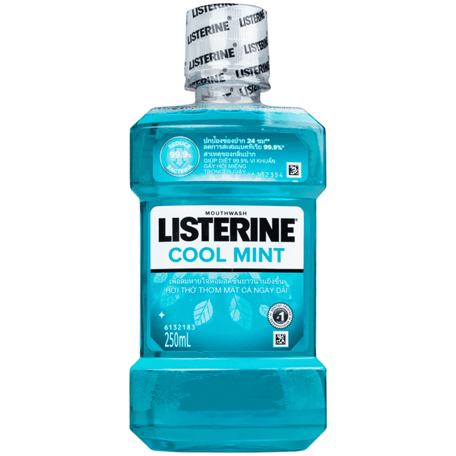 Nước súc miệng Listerine Cool Mint (250ml) – Giải pháp hỗ trợ bảo vệ khoang miệng và hơi thở thơm mát mỗi ngày