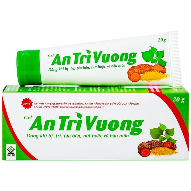 Gel An Trĩ Vương ngăn ngừa bệnh trĩ, táo bón (20g)