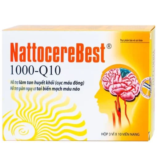 Viên uống NattocereBest 1000-Q10 Navi – Hỗ trợ tuần hoàn máu và chăm sóc tim mạch