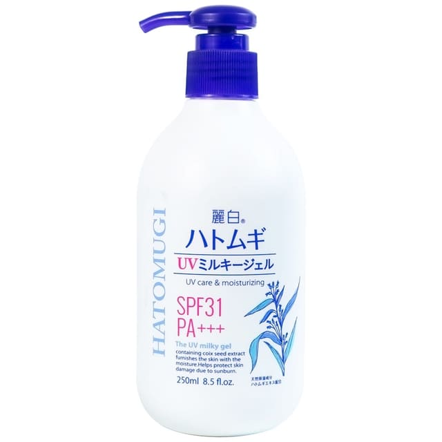 Sữa dưỡng thể chống nắng Reihaku Hatomugi SPF31 PA+++ dưỡng ẩm, làm sáng da (250ml)
