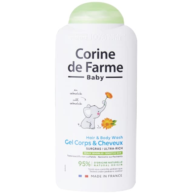 sua-tam-goi-cho-be-corine-de-farme-baby-hair-body-wash