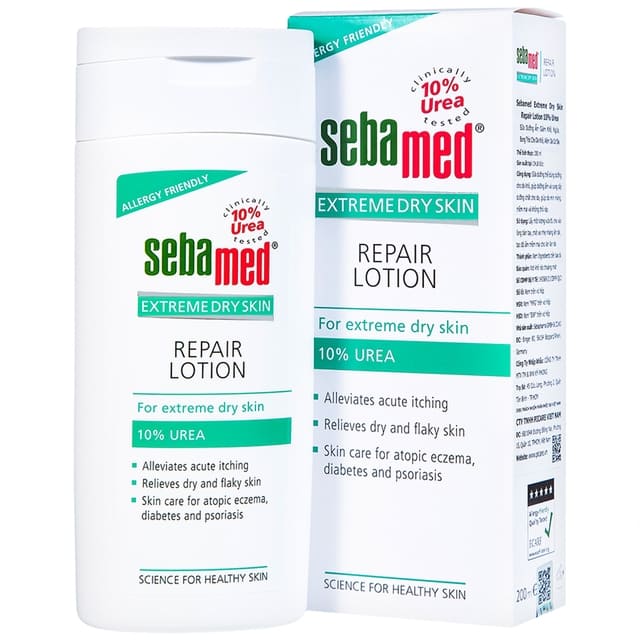 Sữa dưỡng ẩm Sebamed Extreme Dry Skin Repair Lotion 10% Urea cho da khô, viêm da cơ địa (200ml)