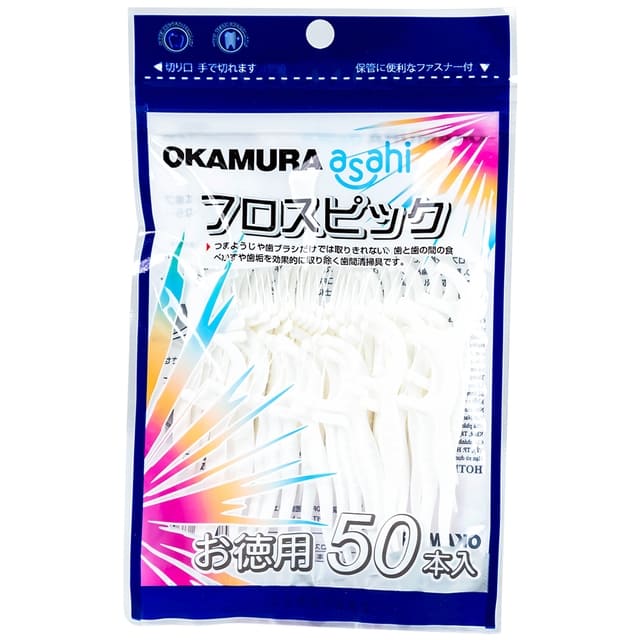 Tăm chỉ nha khoa Okamura giúp làm sạch kẽ răng và hỗ trợ chăm sóc răng miệng hiệu quả