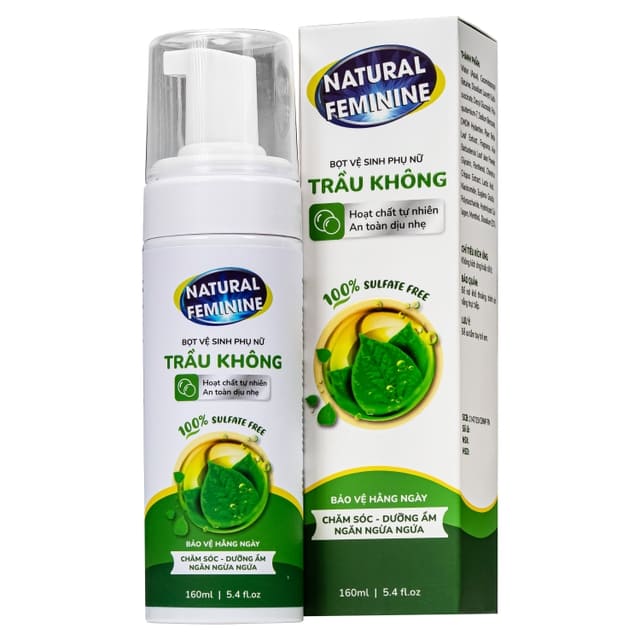 Bọt vệ sinh phụ nữ Curcumin Natural Lá Trầu Không