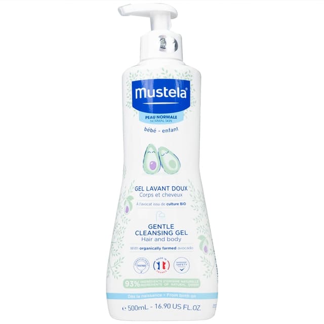 Sữa tắm mustela Gentle Cleansing Gel – Giải pháp làm sạch dịu nhẹ cho làn da và mái tóc non nớt của trẻ sơ sinh, trẻ nhỏ