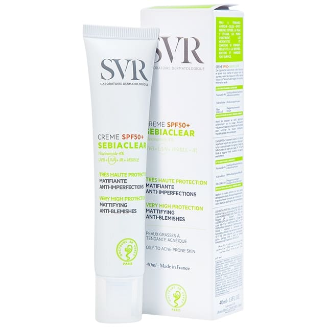Kem chống nắng SVR Sebiaclear Creme SPF50+ là gì