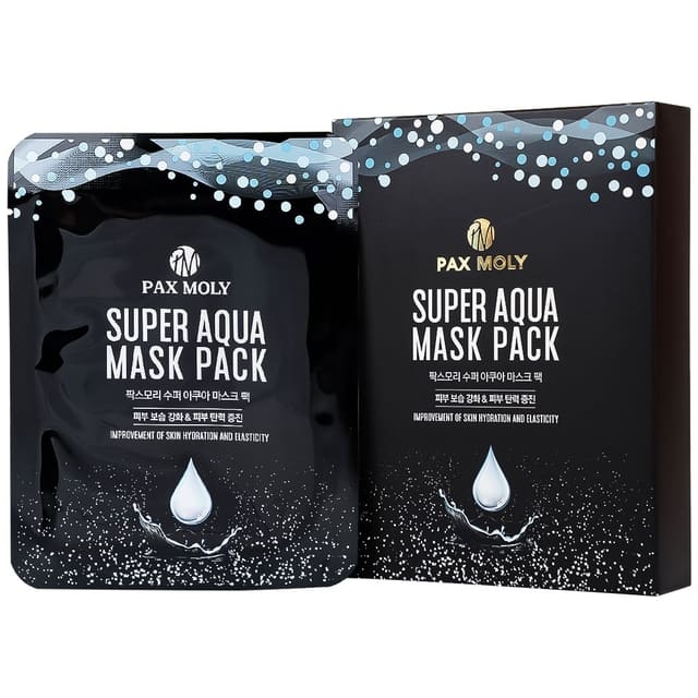 Mặt nạ Pax Moly Super Aqua Mask Pack hỗ trợ dưỡng ẩm chuyên sâu, làm mềm mịn da